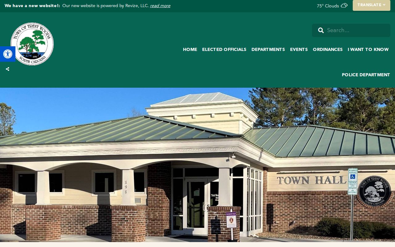 Trent Woods court docket local town context and official town page